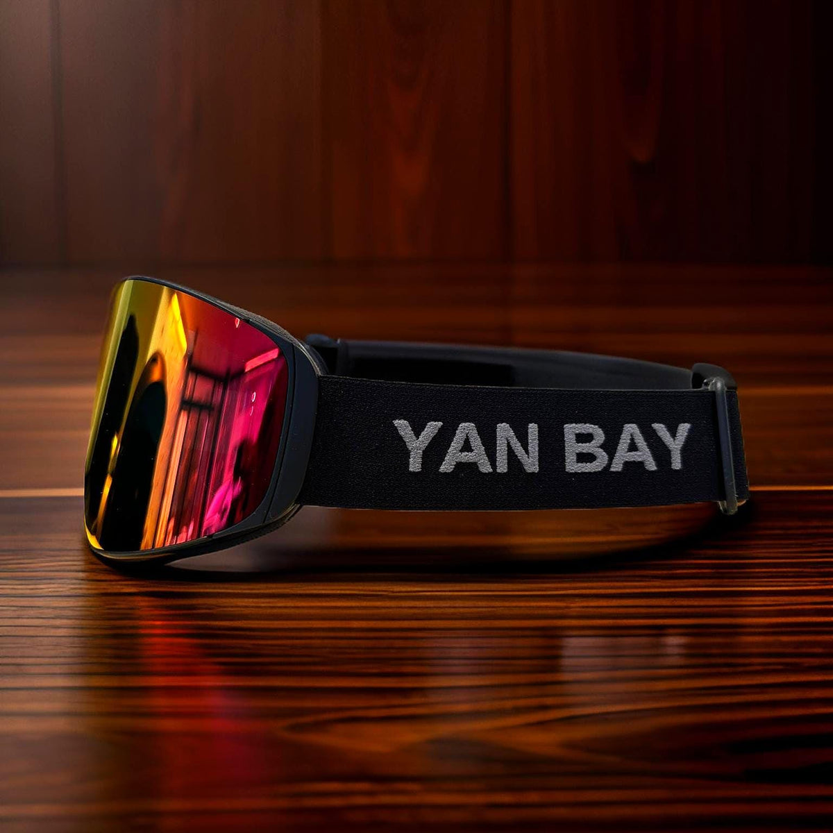 YAN BAY skibriller Rød-oransje – speilglass